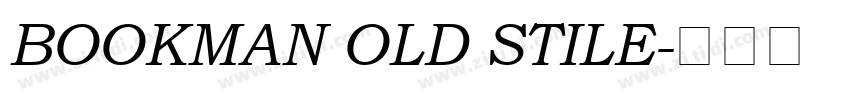 BOOKMAN OLD STILE字体转换